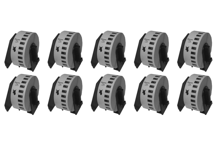 10 Pack of Brother Compatible DK2210 Labels (Dober-2210)